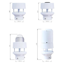 Ultrasonic Wind Speed Weather Station Agricultural Solar Radiation Sensor PM2.5 Temperature and Humidity Rainfall Transmitter(0-40ms Style E)