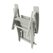 WestinTrends 8-Piece Modern Poly Folding Adirondack Chair Set Sand