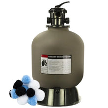 Rx Clear Radiant Sand Filter | 19 Inch Tank | Includes Luster Media Balls