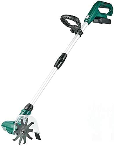 GenSDH Electric Scarifier Cordless Handheld Rotavator with Rechargeable Battery1300Mah, Portable Electric Tiller for Gardens, Vegetable Plots, Greenhouses