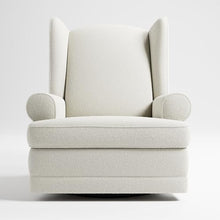 Storkcraft Serenity Wingback Glider Reclining Nursery Chair Ivory Boucle