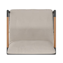 Flash Furniture Patio Chair with Cushions, Black/Beige