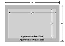 Loop-Loc 12' x 24' Rectangle Ultra-Loc III Solid Gray In-Ground Pool Safety Cover Gray