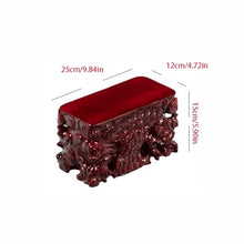 QUANGJN Pcs Plants Saucers Solid Wood Carved Flowerpot Fish Tank Heightened and Thickened Rectangular Base Pad Plant Pot Saucers,