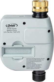 10-Pack (10 Total Timers) Orbit One Outlet Single-Dial Hose Faucet Timer - Easy Programmable - for Garden Watering System - LCD Hose Timer with Adjustable Watering Schedule - 62056