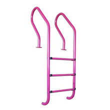 ZCBYBT 304 Stainless Steel Non-Slip Swimming Pool Ladder, Load-Bearing 200Kg, Suitable for Indoor/Outdoor Swimming Pool Water Park,Pink,3 Step