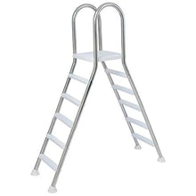 62 Inch High 5-Step Swimming Pool Ladder for Above Ground Pools, Non-Slip Steps Ladder for In-Ground Stainless Steel Step for Indoor/Outdoor Pool,Load Capacity 550 Lb