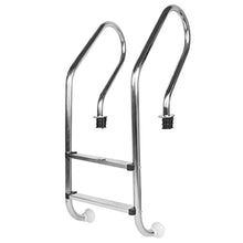 Stainless Steel Reverse Bend in-Pool Ladder for Above Ground Pools 2-Step Pool Step Ladder for Above Ground Swimming Hot Tub Bathtub Sauna or Whirlpool