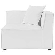 Modway EEI-4389-WHI Saybrook Patio Upholstered Sectional Sofa in White, 10-Piece Set