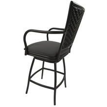 Set of 3 - Outdoor Indoor Counter 26" Bar Stool - Erin on Brown Frame
