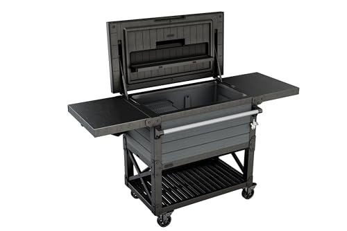 Keter 89.8 Qt Portable Outdoor Patio Cooling Chest, Graphite