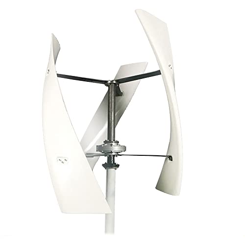 Vertical Energy Wind Generator with Controller,3000W 220V 12V 24V 48V 3 Phase Vertical Axis Permanent Magnet Magnetic Levitation Wind Generator (White)