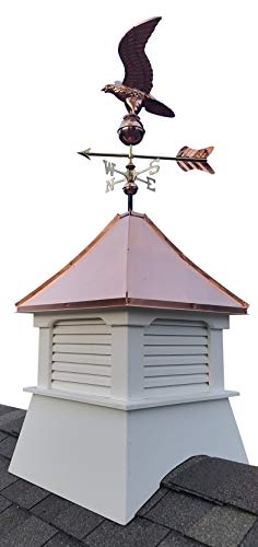 Accentua Olympia Cupola with Eagle Weathervane, 24 in. Square, 63 in. High