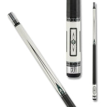 KATANA KAT15 Pool Cue White/Black with Green Designs 18oz