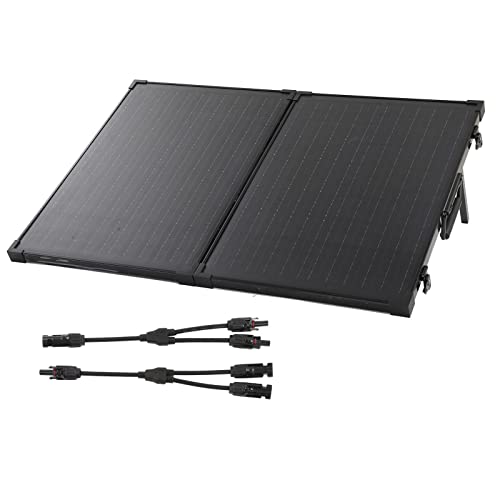 IP65 High Efficiency Foldable Solar Panel Portable Foldable Solar Generator Charger with Stand for Power Station (160W)