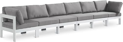 Meridian Furniture 375Grey-S180A Nizuc Collection Modern | Contemporary Outdoor Patio Modular Sofa