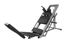 G FASHION STYLE Leg Press and Hack Squat Machine for Lower Body Weight Training, 1,000 lb Weight Capacity, Home and Commercial Gym, Grey - Black