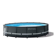 Intex Ultra XTR 16ft x 48in Above Ground Pool Set w/Pump, Cleaner Robot Vacuum & Hose Gray