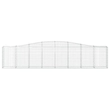 Arched Gabion Baskets 2 pcs 157.5"x11.8"x31.5"/39.4" Galvanized Iron White Black Other