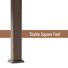 Outsunny 10' x 10' Aluminum Patio Pergola Retractable Canopy Brown