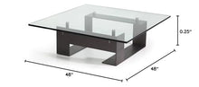 Tempered Glass Table Top 48 Inch Square Flat Polished Edge Clear Surface 1/4 Inch Thick for Home Office or Outdoor Furniture by Fab Glass and Mirror