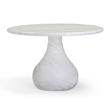 TOV Furniture Smooch White Marble Print Indoor/Outdoor 47" Round Dining Table