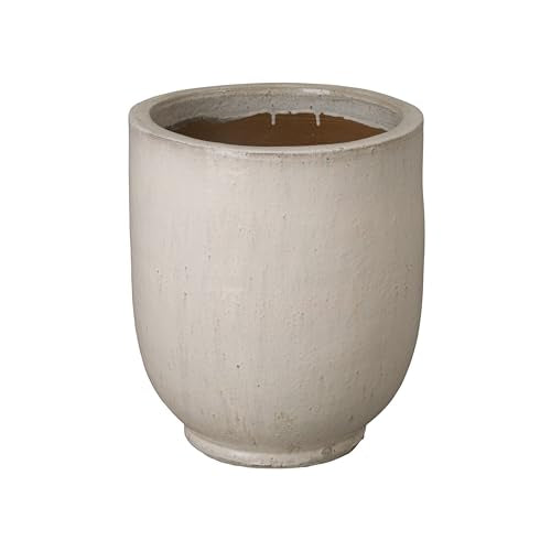 Emissary - Round Pot, Distressed White 18x21.5 H