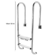 Stainless Steel Pool Ladder Anti Slip Pool Ladder for Large Swimming Pools Open Air Pool Ladder