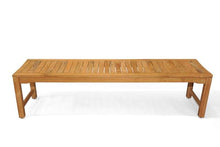 GOLDENTEAK - Outdoor Backless Teak Bench 72 inch – Premium Grade A Teak Bench for Indoor and Outdoor Use, Patio Dining and Seating, Spas and Entranceways.