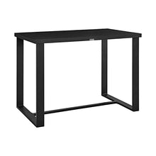 Armen Living Alegria Outdoor 5-Piece Aluminum & Rope Bar Set Black
