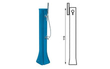 Formidra - Happy Go 23L Solar Shower - DS-HG142BL - HD Solar Shower with Removable Hand Shower, Mixer Tap and Feet, Compact and Functional, Blue, 26 x 29 x 120 cm