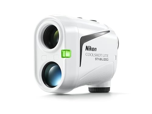 Nikon COOLSHOT LITE STABILIZED Golf Rangefinder White Black