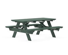 POLYWOOD PT172GR Park 72" Picnic Table, Green