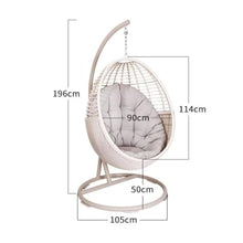 XJOYSL7921 Rattan Chair Outdoor Swings Indoor and Outdoor Bird's Nest Balcony Hanging Chairs Household Rocking Chairs Modern Accent Chair for Living Room