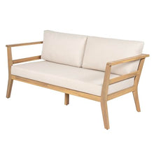 Merax Acacia Wood Outdoor Loveseat & Coffee Table Set