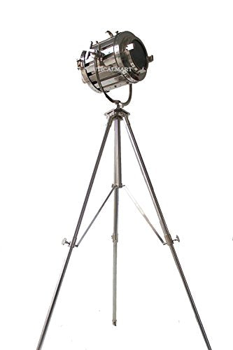 NAUTICALMART Marine Chrome Finish Tripod Floor LAMP for Living Room