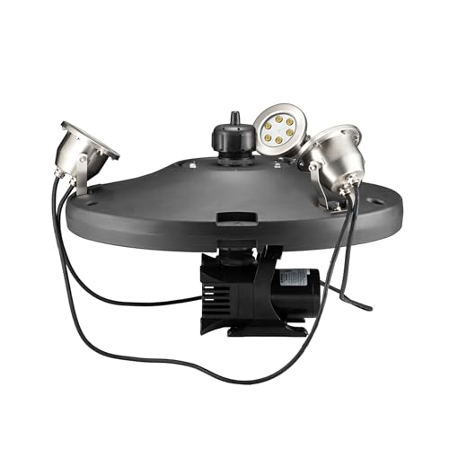Superior Pond Floating Fountain 1/3 HP – White LED Light Kit, 100 ft Cord
