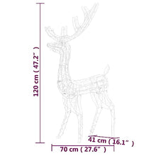 MBDRKVGF Set of 3 Large Acrylic Reindeer Christmas Decorations, Cool White LED Lighted Deer Figures for Indoor Outdoor Holiday Yard Lawn Festive Home Decor