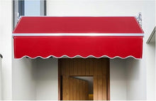 Manual Retractable Awning Door Window Awning Shelter Outdoor Canopy Home Deck Canopy with Manual Crank Handle（Frame Included ）