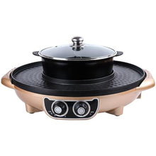 Rinse Roast Integrated Pot Electric Hot Barbecue Household Smokeless Baking Plate Non-stick Machine