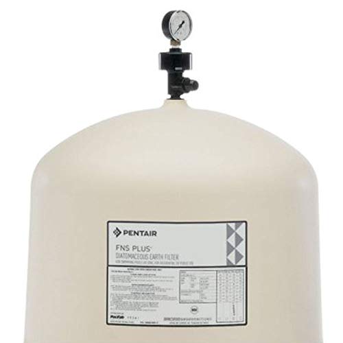 Pentair FNS Plus 36 Sq Ft In Ground Pool Vertical Grid DE Filter Tank White