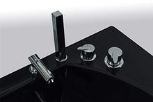 SIMBASHOPPING USA Whirlpool Black Bathtub Hydrotherapy Hot Tub JAMAICA Double Pump + Heater