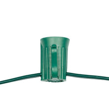 Novelty Lights 1,000 Ft C9 E17 Socketed Light Spool, Green Wire Bulk Reel