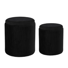 LHHAIUA Ottoman for Bedroom Dorm 1 Set Versatile Footstool Soft Upholstered Hidden Storage Under Desk Footrest(Black)