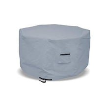 Octagon Fire Pit Cover 18 Oz Waterproof - 100% Weather Resistant Outdoor Fire Pit Table Cover with Air Pocket & Drawstrap for Snug Fit (40" H x 65" D, Grey)