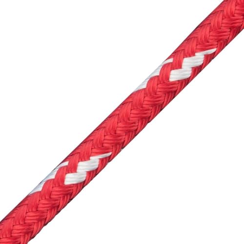 New England Ropes 3/8in Sta-Set Solid Red Rope 600ft Spool
