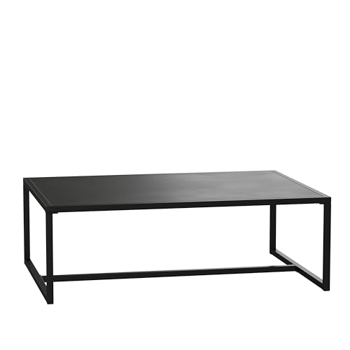 Flash Furniture Commercial Grade Steel Coffee Table, Black