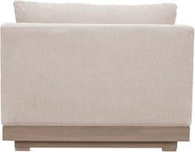 Meridian Furniture 33026Beige-Chair Solace Collection Modern | Contemporary Outdoor Patio Modular Armless Chair with Olefin Water Resistant Performance Fabric, 38.5" W x 38.25" D x 32" H, Beige