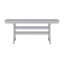 Flash Furniture 72" Rectangle HDPE Outdoor Dining Table for 6, Gray