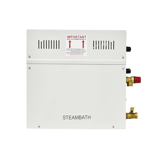 Self-draining Steam Generator Commercial Wet Steam Machine Electric Heating Steam Machine Fumigation Machine Sauna Room Equipment With Water Shortage and Overheating Protection(ST-135A1,12KW)